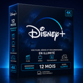 Abonnement Disney+ Premium 12 Mois – 4K Ultra HD