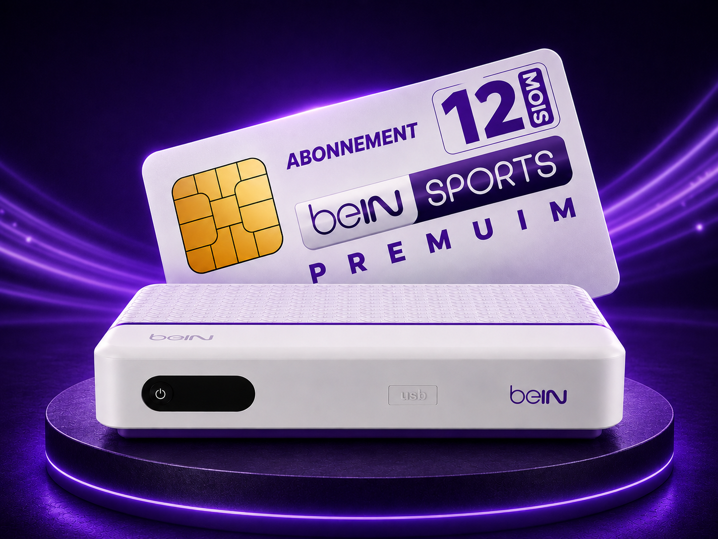 Décodeur PVR beIN Sports + Abonnement Premium – 12 Mois