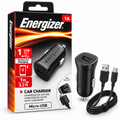 Energizer DCA1ACMC3 chargeur voiture 1A avec câble Micro-USB