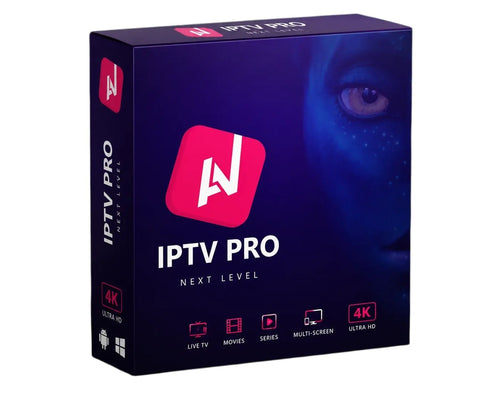 Boîte d'abonnement IPTV Avatar Lite 12 mois de Hizem World avec accès aux chaînes HD, films et séries