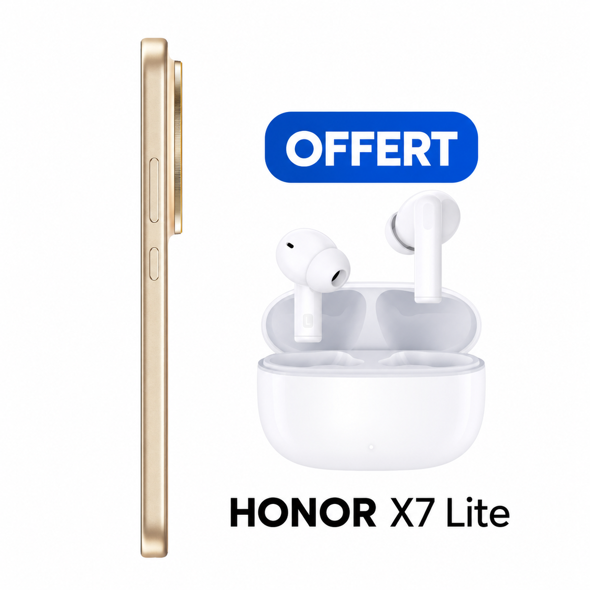 HONOR X9e Pro Doré avec kit HONOR X7 Lite offert – vue 2