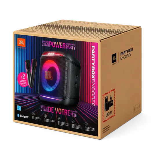 JBL PartyBox Encore 2, autonomie 15h et certification IPX4