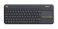 Logitech K400 Plus noir AZERTY avec pavé tactile – vue 1
