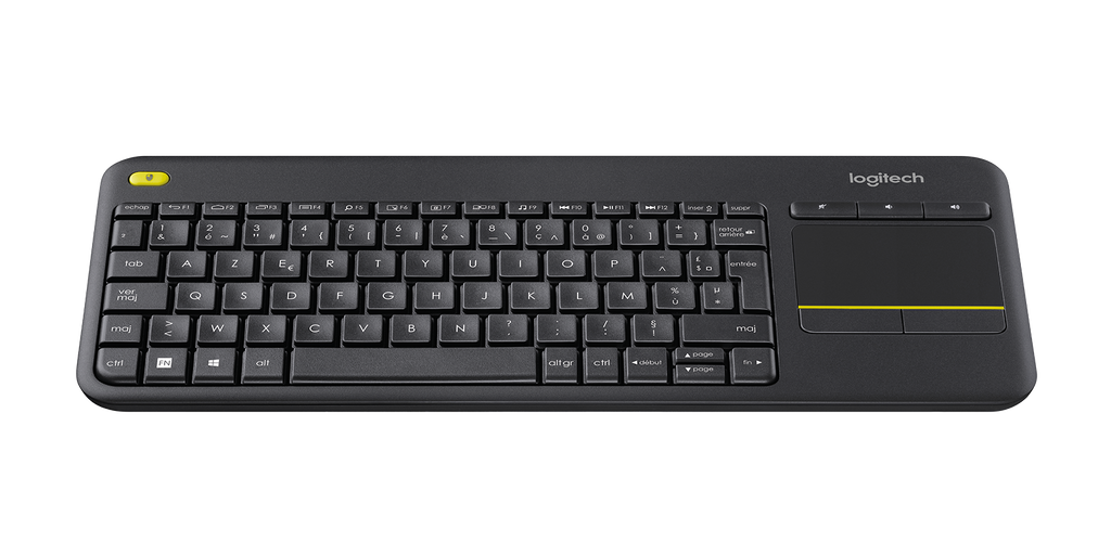 Logitech K400 Plus noir AZERTY avec pavé tactile – vue 2