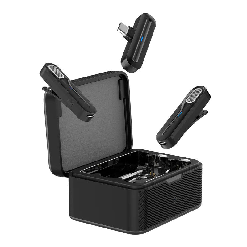 Microphone sans fil Type-C Vidvie 2.4G - Noir