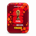Boîte métallique Panini FIFA World Cup 2026 rouge – pack avec 5 pochettes