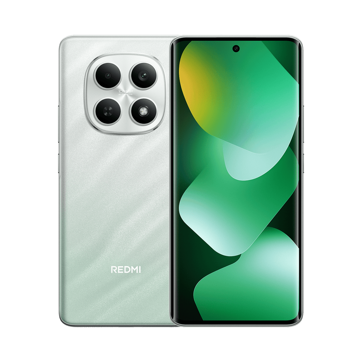 Xiaomi Redmi Note 15 4G Vert Forêt 8/256 Go – vues avant et arrière