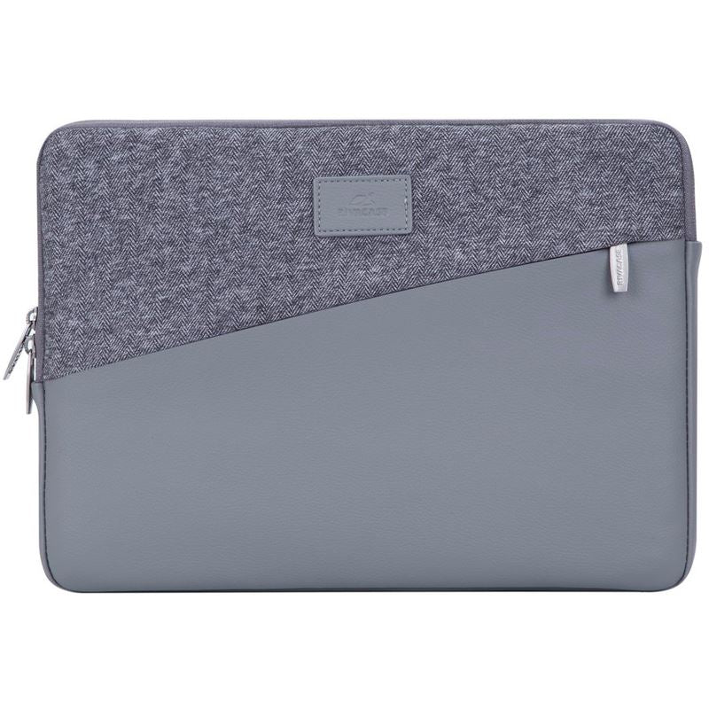 RIVACASE 7903 Grey pochette MacBook 13,3 pouces vue de face