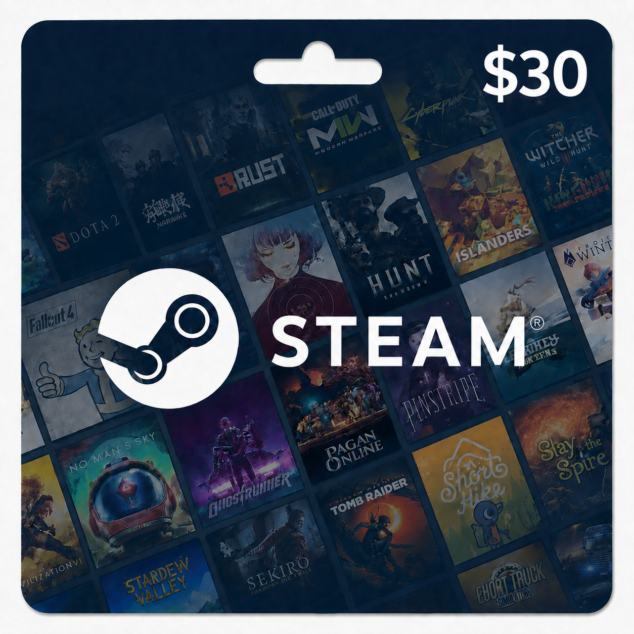 Carte Cadeau Steam – 30$ – Global