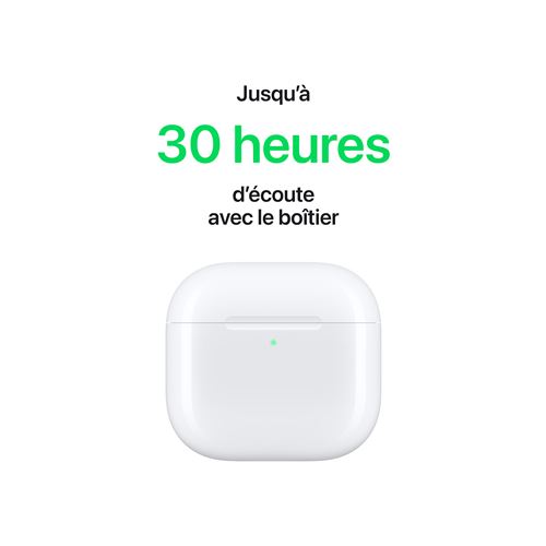 Apple AirPods 4 Blanc avec Boîtier de charge USB-C Écouteurs sans fil