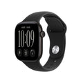 Apple Watch Series 12 GPS 46 mm Boîtier en aluminium Noir avec Bracelet Sport Noir - M/L