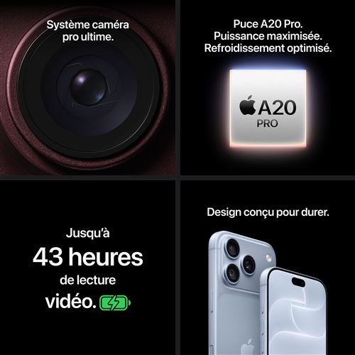 Apple iPhone 18 Pro Max 256 Go – Argent | 5G Double SIM