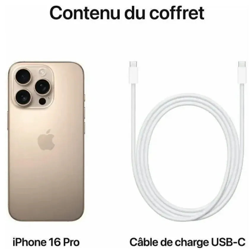iPhone 16 Pro Max 256 Go - Gold Titane - APPLE