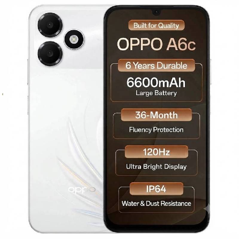 Smartphone OPPO A6c 4Go 128Go 4G Blanc - vue 2