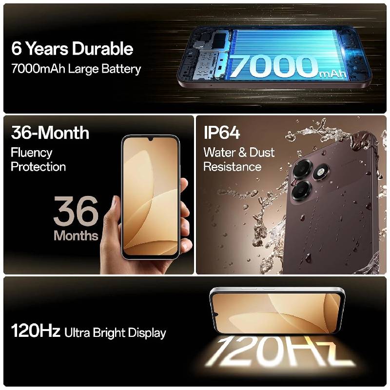 Smartphone OPPO A6c 4Go 128Go 4G Marron - vue 7