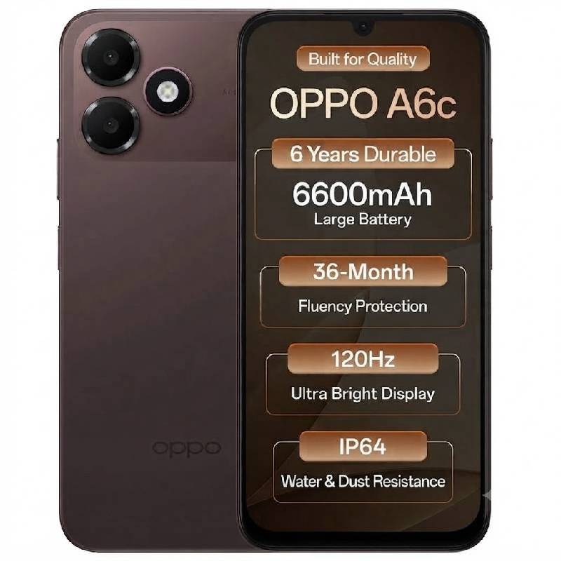 Smartphone OPPO A6c 4Go 128Go 4G Marron - vue 2