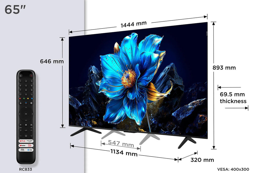 Tv TCL 65'' Smart P7K QLED Ultra HD 4K