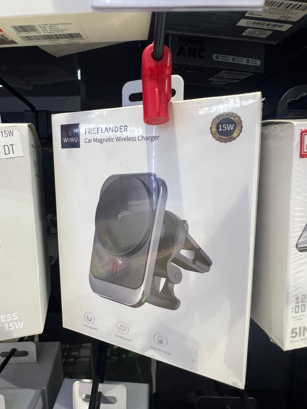 Support voiture magnétique WIWU Freeland 15 W – Chargeur sans fil
