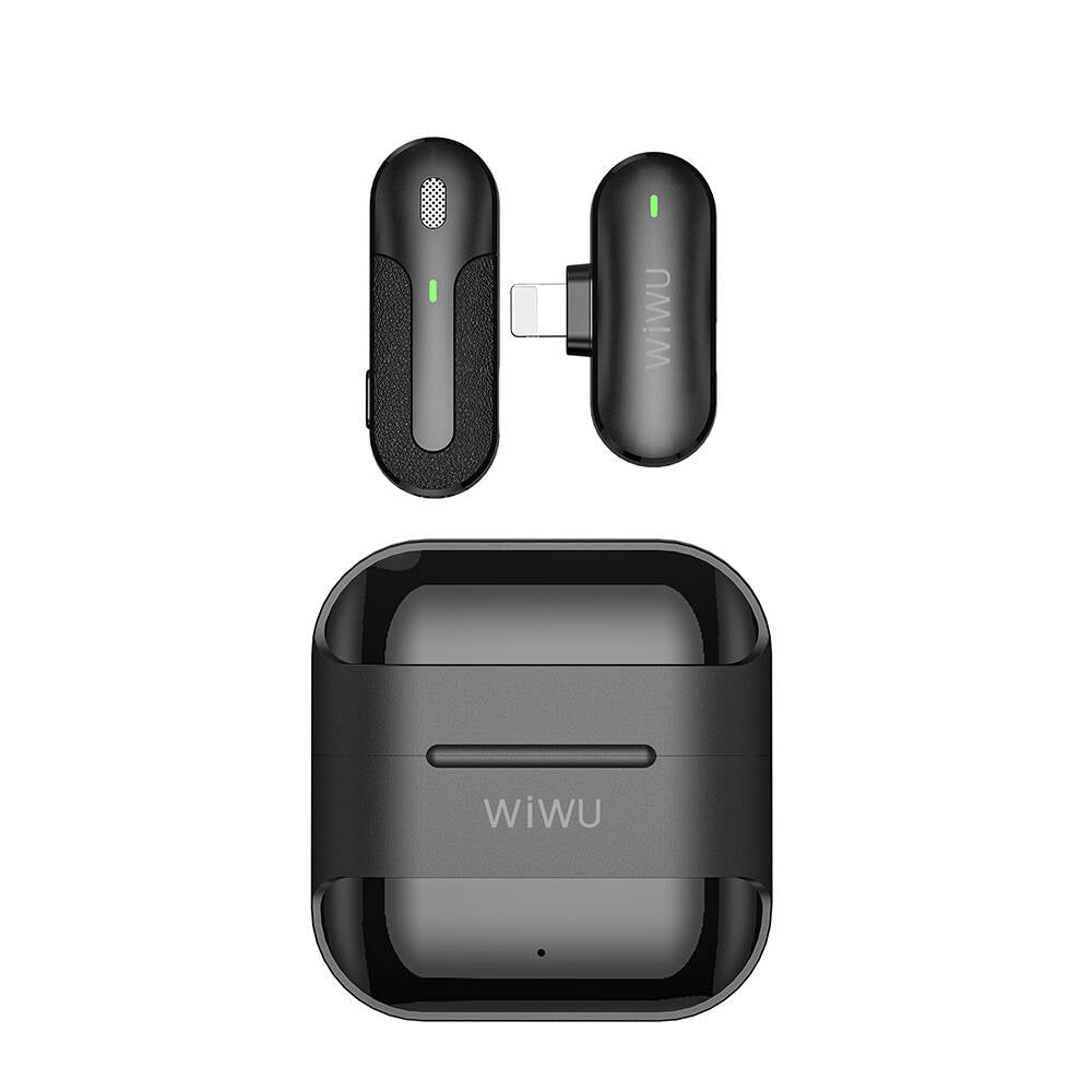 WiWU WI-WM001 micro-cravate sans fil version Lightning avec boîtier de charge