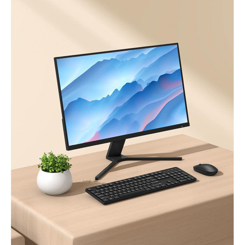 Xiaomi Mi Desktop Monitor 27 pouces noir – mise en situation sur bureau
